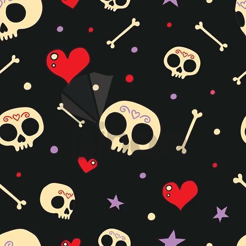 skulls & hearts stroller canopy