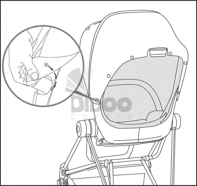 how to install cybex mios cover