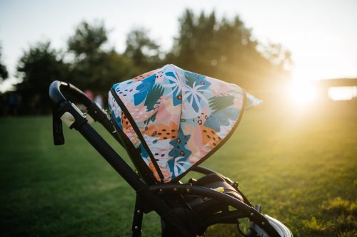 pastel leopard stroller canopy for yoyo