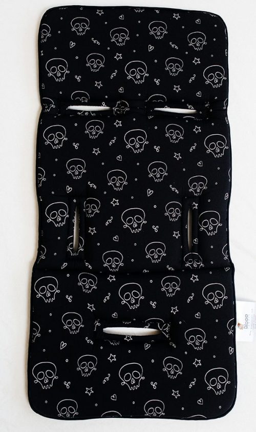 Skulls baby stroller mattress