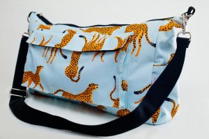 Cheetah print diaper bag