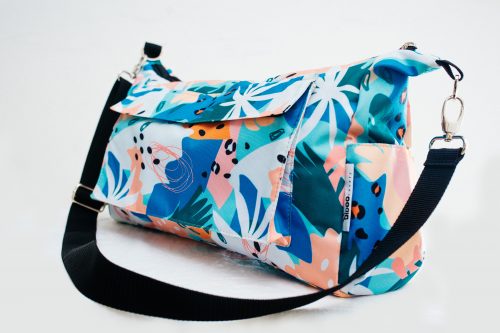 pastel-leopard stroller bag